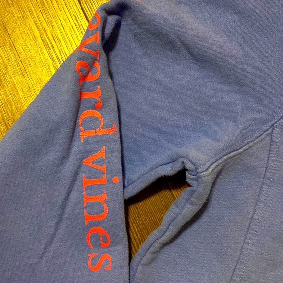 Vineyard Vines Quarter Zip Blue Sweatshirt women’s M - Picture 3 of 4